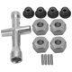 thumbnail image 4 of Adaptador de cubo hexagonal de rueda de 12mm, tuercas de seguridad de brida M4 de 7mm de espesor, juego de llaves cruzadas para coche RC 1/10, 4 of 10