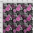 thumbnail image 3 of oneOone Georgette Viscose Black Fabric Watercolor Floral Sewing Craft Projects Fabric Prints By Yard 42 Inch Wide-aC, 3 of 5