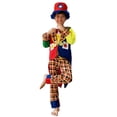 thumbnail image 5 of Disfraz de payaso de circo para niños, mono con peluca, ropa de actuación para niños, peluca, mono de fiesta de cumpleaños para bebés, disfraz de Halloween, 5 of 5
