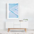 thumbnail image 2 of Aqua Blue Pool - Marrakesh Marrakesh-Safi Morocco Photography Minimalist Abstract Geometric Pool Pastel Water Pattern White Framed Wall Art Print 5 x 7 inches, 2 of 3