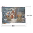 thumbnail image 2 of Juego de pintura de diamante 5D DIY nieve redondo completo Rhinestone, 2 of 9
