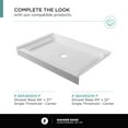 thumbnail image 4 of Fine Fixtures Frameless Shower Glass Door - Clear Double Sliding Shower Door with Tempered Glass - Shower Glass Panel Bathroom Door, Hardware Complete Kit 60" W x 80" D in Polished Chrome Finish, 4 of 11