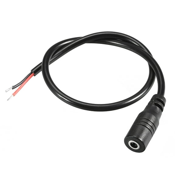 Uxcell DC Power 3.5mm x 1.35mm 30cm Length,Barrel Female Plug Connector Pigtail 2 Pack
