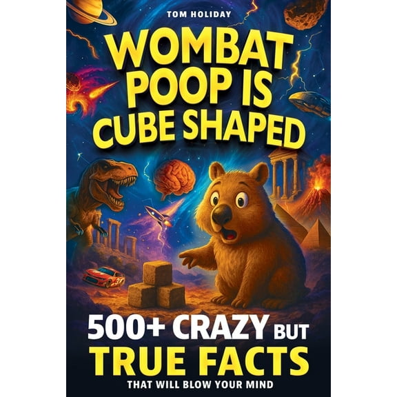 Wombat Poop Is Cube Shaped: And 500  Other Crazy but True Facts That Will Blow Your Mind (and Impress Your Friends), (Paperback)