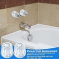 thumbnail image 5 of Shower Faucet Handle Replacement, Compatible with Price Pfister Contessa and Windsor Tub and Shower Faucets, 2 Piece Hot and Cold Shower Knob Replacement, Clear Acrylic Clear Clear Clear, 5 of 5