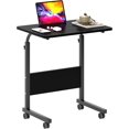 thumbnail image 2 of Table d'Appoint Salon Pouces Bureau pour Ordinateur Portable Support de Travail Réglable Table d'Appoint Mobile avec Station de Recharge Multifonctionnelle et Crochet Poste de Travail Portable Table à Collation Petite pour Étudiant, 2 of 4