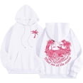 thumbnail image 1 of Oversized Palm Puff Hoodie for Teens, White Y2K Style with Drawstring and Pockets, 1 of 4