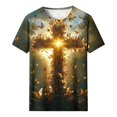 thumbnail image 4 of Youyipin Womens Tops Happy Easter Shirts For Women Easter Bunny T-Shirt Rabbit Graphic Tees Easter Egg Round Neck Short Sleeve Holiday Shirt Tops Spring Outfits For Women 2025, 4 of 4