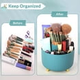 thumbnail image 6 of lsvgoe 360 Degree Rotating Desk Organizer, Dual-Purpose Pencil Pen Holder for Desk, Rotating Desk Pen Organizer with 5 Slots, Art Supplies, Pencil Cup for Office, Home (Purple), 6 of 14