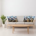 thumbnail image 4 of Ambesonne Vintage Throw Pillow Cover 4 Pack, Rusty Abandoned Cars, 24", Pale Coffee and Blue, 4 of 6