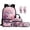 Cherry Blossom Axolotl Print, variant on Jeiento Axolotl 17 Inch Kids Backpack Set of 5 Cute Lightweight Breathable Girls School Bag with Lunch Bag, Pencil Case and Bookmarks for 9-12 Years Old