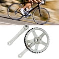 thumbnail image 2 of 44T folding bicycle chainring 170mm crank square hole crankset bottom bracket, 2 of 9