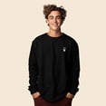 thumbnail image 3 of Dalix Astronaut Embroidered Cotton Classic Fit Long Sleeve Crewneck Tee Shirt Mens in Black 2XL XX-Large, 3 of 5