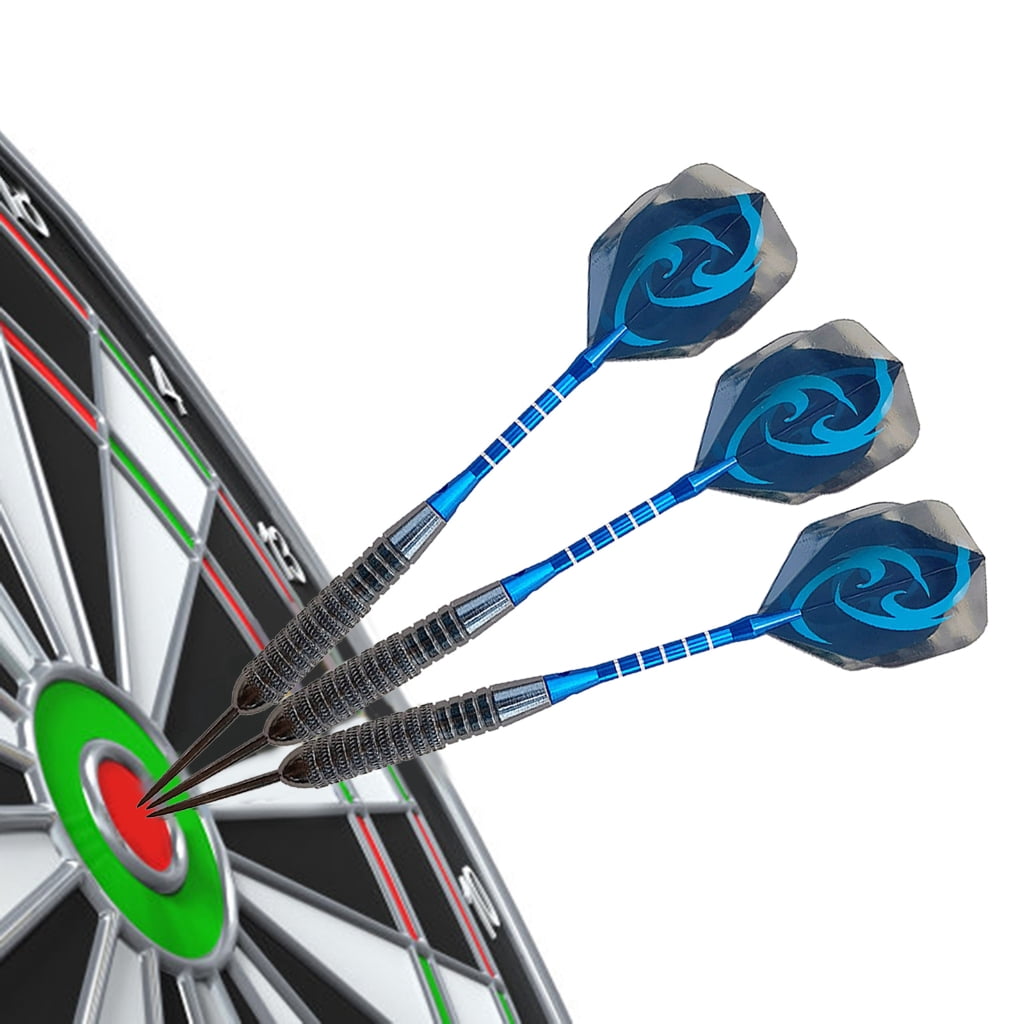 Set of 12 Pieces Steel Tip Darts, Not Easy to Break and Bend Professional 22g Steel Tip Darts with Aluminum Alloy Shaft