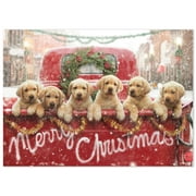 Avanti Press- Lab Puppies in Red Truck Box of 50 Christmas Cards