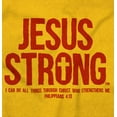 thumbnail image 2 of Jesus Strong Philippians 4:13 Bible Men's Graphic T Shirt Tees Brisco Brands S, 2 of 6