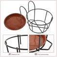 thumbnail image 3 of BESTONZON 3 Sets of Balcony Flower Rack Hanging Type Plant Holder Flowerpot Storage Rack, 3 of 5