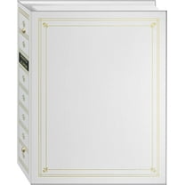 3-ring White album Bi-Directional w memo area for 4x6 5x7 8x10 photos by Pioneer - 4x6