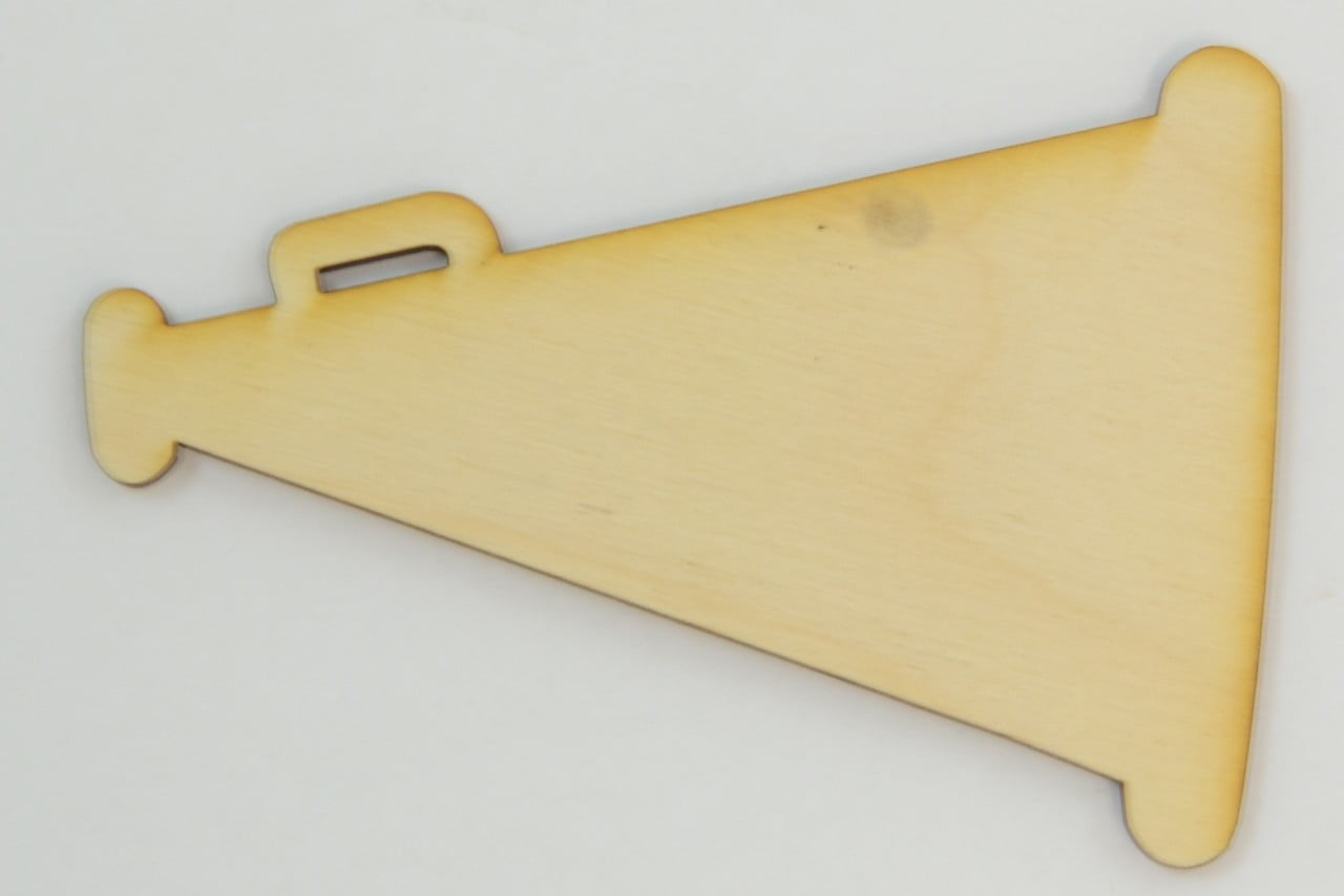 Package Of 10, Megaphone Wood Cutout 4 " X 2.75 "