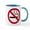 White/Blue Inside, variant on CafePress - No Smoking Mug - 11 oz Ceramic Mug - Novelty Coffee Tea Cup