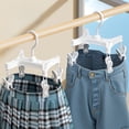 thumbnail image 1 of shyuyusa Multi-clip Trouser Hanger, Non-slip Adjustable Design, Wardrobe Space Saving Storage Rack for Pants, Skirts and Daily Garments, 1 of 6