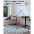 thumbnail image 4 of JustSmart 9000 BTU Ductless Mini Split AC/Heat Pump (19 SEER2) – 3-in-1 Inverter System, 42dB Quiet, 10ft Pre-Charged Line, 230V, 450 Sq.Ft Coverage, 4 of 8