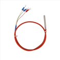 thumbnail image 2 of Temperature Sensor PT100 Waterproof Wire Thermal Resistance Silicon Wire Protection Cable, 2 of 3