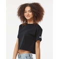 thumbnail image 3 of Champion Women's Cropped Reverse Weave T-Shirt, 3 of 3