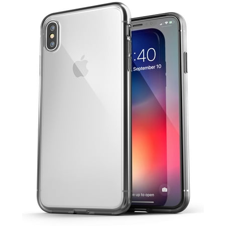 Encased Gems - iPhone XS Max Clear Case Slim, Ultra Thin Transparent Grip Phone Cover - Encased