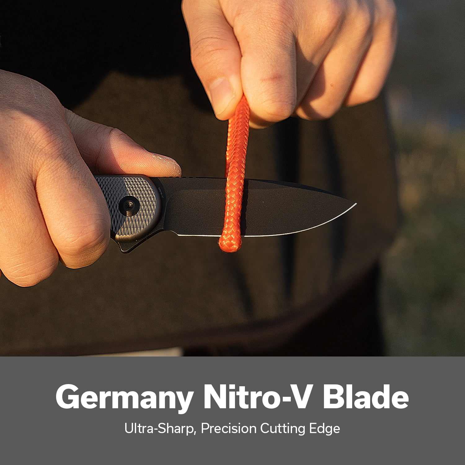CIVIVI Elementum II Pocket Folding Knife, 2.96" Nitro-V Steel Blade Aluminum Handle Knife with Deep Carry Pocket Clip for Camping Hiking Hunting C18062PD-1, Gray