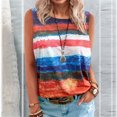 thumbnail image 2 of Camiseta sin mangas suelta con cuello redondo y estampado informal a la moda para mujer Pompotops lopia995965, 2 of 6