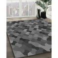 thumbnail image 3 of Ahgly Company Machine Washable Indoor Round Transitional Gray Area Rugs, 7' Round, 3 of 7