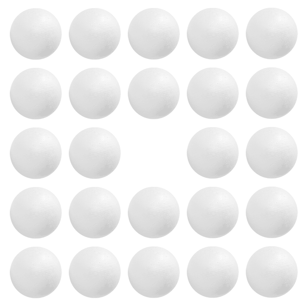 24pcs Foam Balls 3 Inches in Diameter DIY Solid Decoration Balls