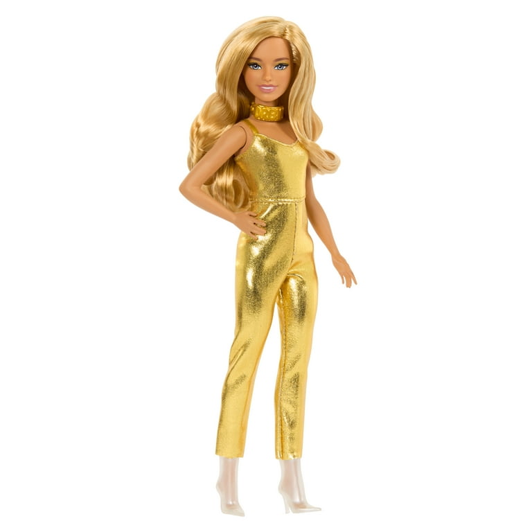 Barbie Fashionistas Doll #222, Petite with Blonde Wavy Hair, Golden Jumpsuit, 65th Anniversary - Walmart.com Barbie Fashionistas Doll #222, Petite with Blonde Wavy Hair, Golden Jumpsuit, 65th Anniversary - Walmart.com