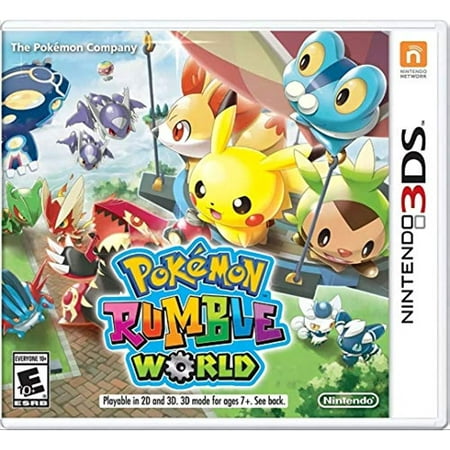 Pokemon Rumble World - Nintendo 3Ds Standard Edition Pokemon Rumble World - Nintendo 3DS Standard Edition Brand : nintendo store Weight : 2.11 ounces Youll travel on your hot-air balloon and battle in 18 different areas with more than 80 stages. The more Toy Pokemon you collect  the more ways you have to defeat Toy Pokemon youre facing.  E10+” Everyone 10+ w/ Mild Cartoon Violence The Pokemon Rumble World game is an action-packed adventure game.