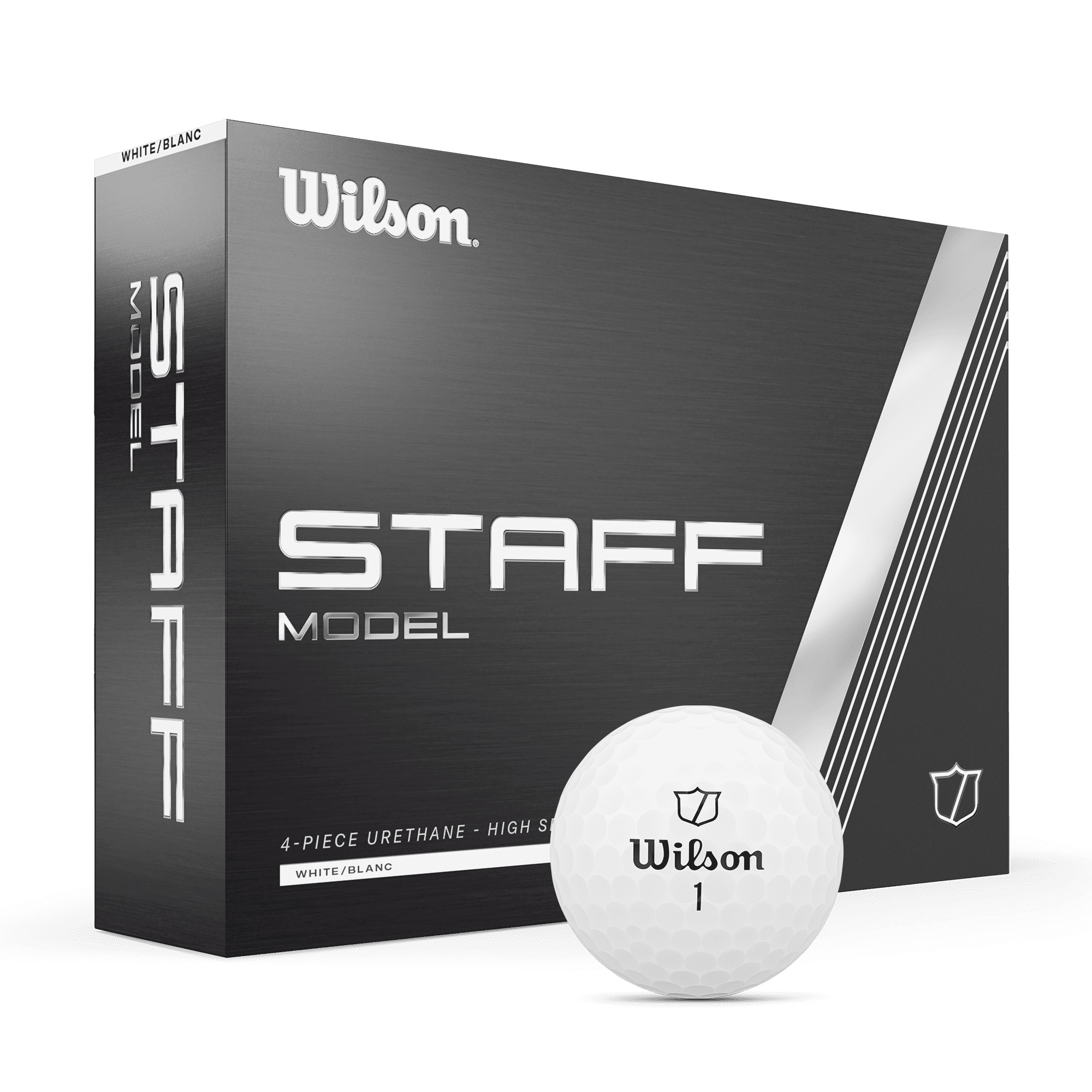 (2 pack) Wilson Staff Model Adult Golf Balls, Urethane White, 12 Count
