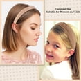 thumbnail image 3 of HBlife 7 Pack Headbands for Women Girls Headbands Trendy Brown Knotted Solid Head Bands Pearl Headband Non Slip Hairbands Cute Hair Accessories Multi-style Headband Pack, 3 of 7