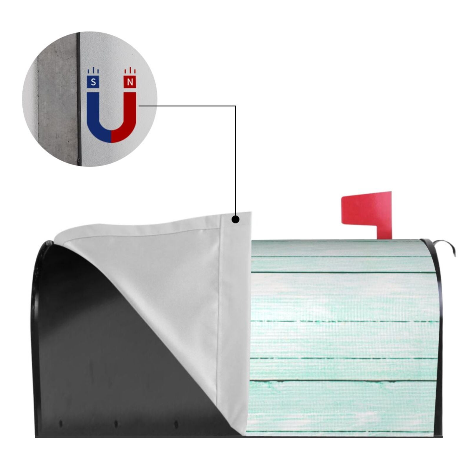 Kdxio Magnetic Mailbox Cover 21x18 in Mailbox Cover Outdoor Decoration Holiday Mailbox Covers for Home Garden Yard-21x18 in