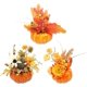 thumbnail image 1 of SZTXJ Set of 3 Table Decorations Including Artificial Pumpkin for Halloween Thanksgiving Fall Decorations (Each piece has a different shape), 1 of 5