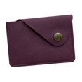thumbnail image 3 of Cartera tarjetero, pequeño estuche regalo para hombres y mujeres, estilo vintage, compacto, piel sintética. Burdeos, 3 of 8