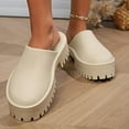 thumbnail image 3 of Womens Platform Mules Slip On Sandals Closed Toe Clogs Non-Slip Thick Sole Waterproof Slippers, 3 of 13