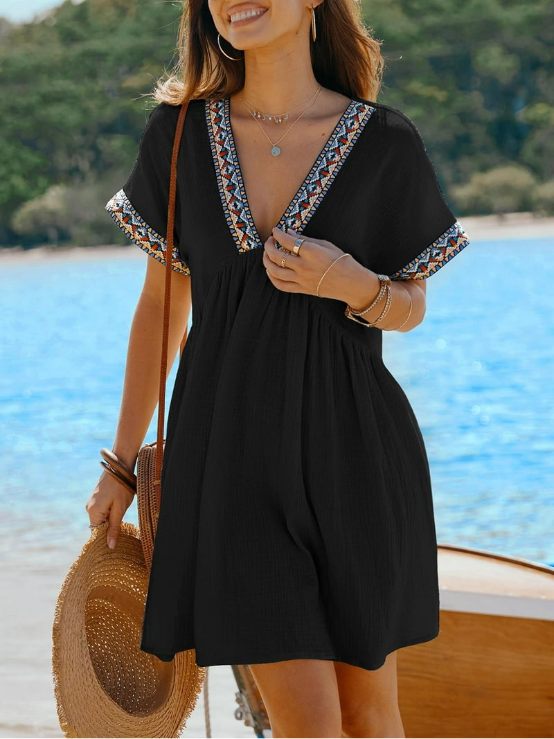 short beach cover up dresses Women's Short Beach Swimsuit Cover-Up main image 0