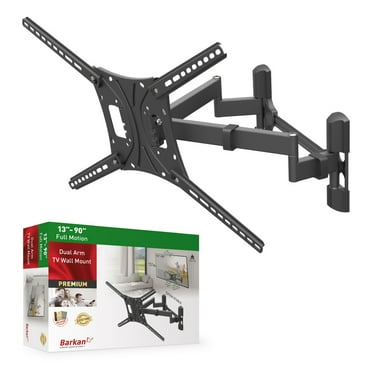 Barkan Full Motion TV Wall Mount - 13-58 Inch, 55 Lbs Capacity, 5-Year Warranty