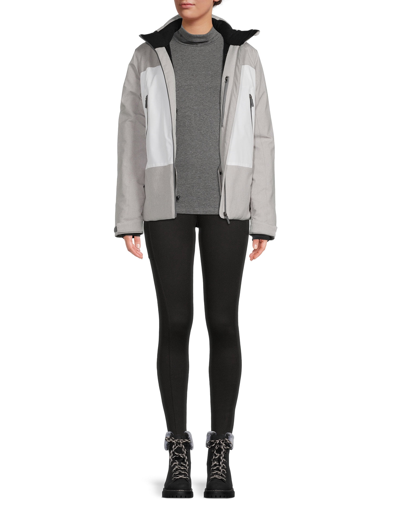 Tec-One Women's Textured Ski Jacket with Hood
