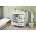 thumbnail image 5 of 36-inch single sink bathroom vanity, modern undercounter bathroom vanity, elegant and stylish, with 2 enclosed doors and 4 drawers, ample storage space, white., 5 of 19