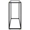 thumbnail image 5 of vidaXL Console Table Transparent 39.4"x13.8"x29.5" Tempered Glass, 5 of 8