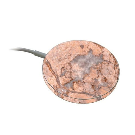 MightySkins APMACH-Blush Marble Skin Compatible with Apple MagSafe Charger - Blush Marble