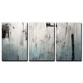 thumbnail image 2 of wall26 Canvas Print Wall Art Set Grunge Industrial Black &amp; Gray Color Field Abstract Shapes Illustrations Modern Art Contemporary Colorful Multicolor for Living Room, Bedroom, Office - 24"x3, 2 of 4