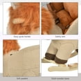thumbnail image 4 of LHYY Baby Rocking Horse Lion with Sound,Plush Stuffed Rocking Animals,Wooden Rocking Horse with Seat Belt for 18-36 Months and Gift,Brown, 4 of 10