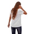 thumbnail image 2 of Women Tank Tops V Neck Short Sleeve Lace Blouse Casual Vest Summer Camisole Shirts White XXL, 2 of 6